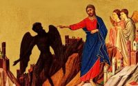 Christ casting the Devil out of the wilderness [Wide] Comp